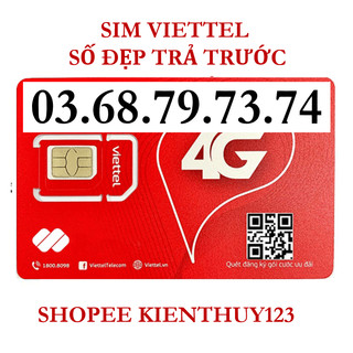 Sim Viettel số đẹp số tiến 73 74 , uy tín giao đúng sim đúng số