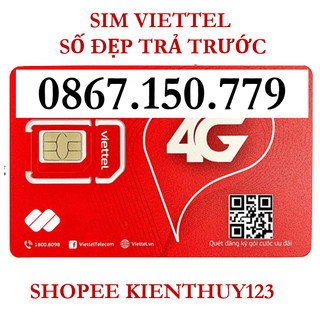 Sim Số Đẹp Viettel phong thủy 779,  sim trả trước chính chủ, shop uy tín