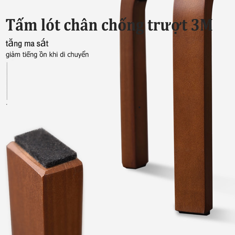 BMZAR Ghế Đôn Gỗ Tròn chân dẹp Chân Thẳng Dáng Thang 3 màu sắc chắc chắn tiện dụng dễ phối | BigBuy360 - bigbuy360.vn