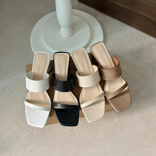 Giày Judy- Guốc Colee 2 Quai Ngang 6p Êm Chân Hàng VNXK