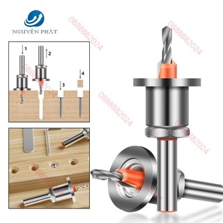 Mũi khoan gỗ bắt âm đầu vít có cữ hãm, mũi khoan âm vít tiện ích, thuận lợi