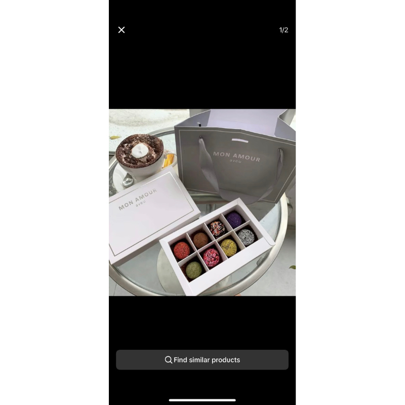 [ Quà Tặng] Hộp Đựng Socola Truffle