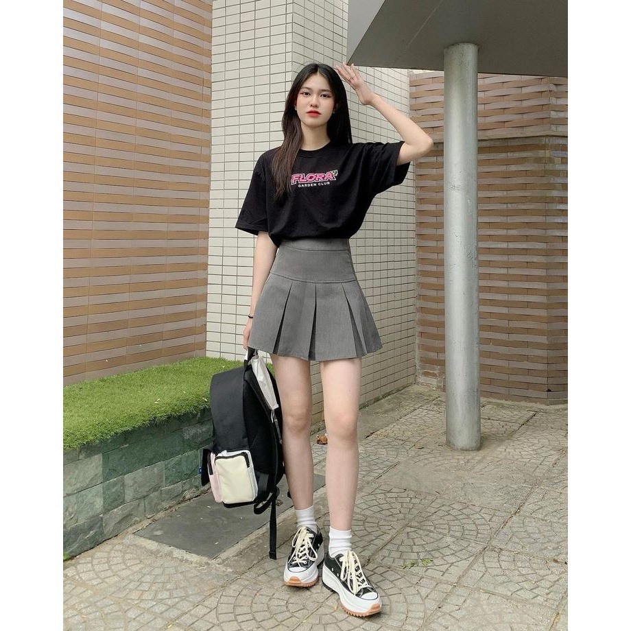 Váy Ngắn Form Chữ A  Xếp Ly Bản To Phong Cách Hàn Quốc T305 | BigBuy360 - bigbuy360.vn