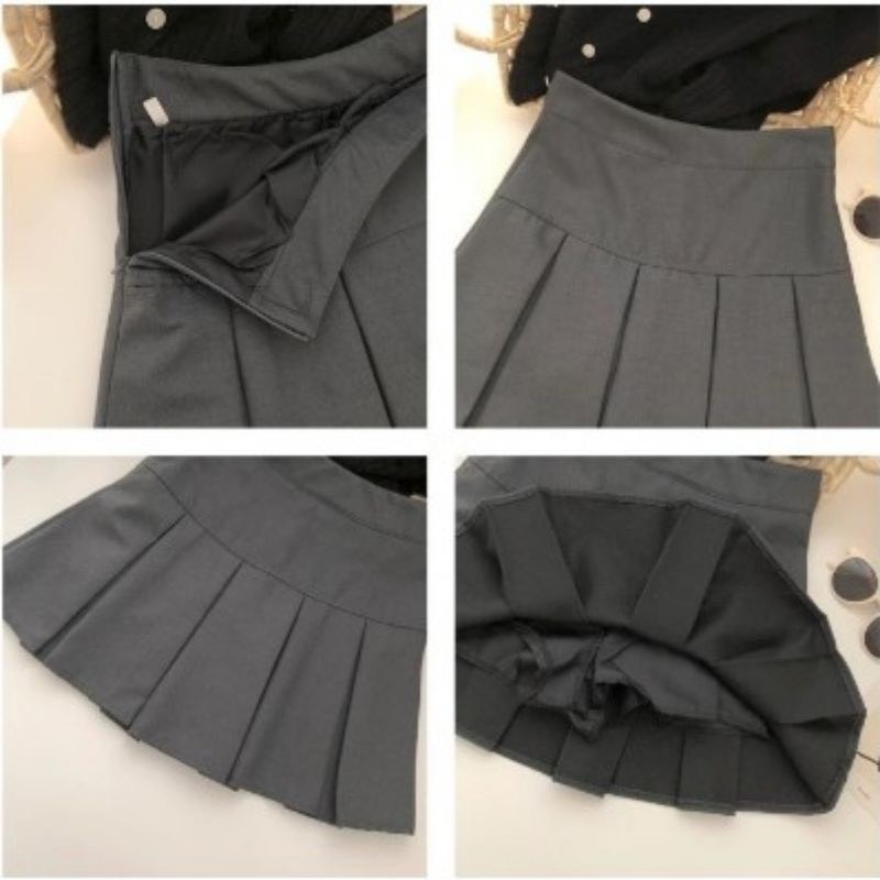 Váy Ngắn Form Chữ A  Xếp Ly Bản To Phong Cách Hàn Quốc T305 | BigBuy360 - bigbuy360.vn