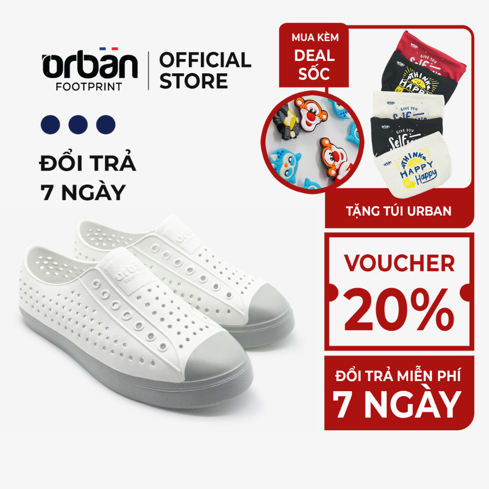 Giày lười, giày nhựa nam nữ Eva Phylon siêu mềm, siêu thoáng khí, chống nước Urban Footprint D2001 | BigBuy360 - bigbuy360.vn