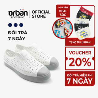 Giày lười, giày nhựa nam nữ Eva Phylon siêu mềm, siêu thoáng khí, chống nước Urban Footprint D2001