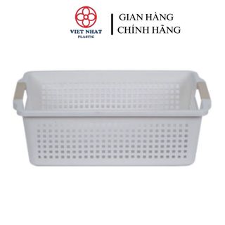 Rổ chữ nhật , rổ nhựa Việt Nhật có quai cầm.kimbao