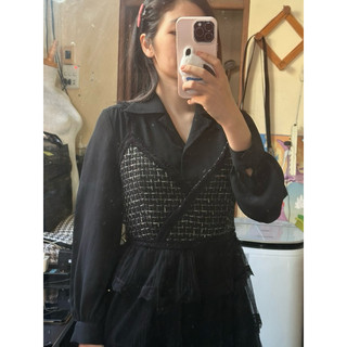 2HAND - ĐẦM DẠ LƯỚI TẦNG SZ SM OK