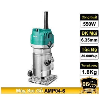 Máy phay cạnh 6.35mm DCA AMP04-6 Công Suất 550W / Hàng Chính Hãng Bảo Hành 6 Tháng