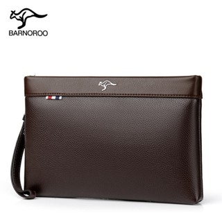 Túi Cầm Tay Kẹp Nách Nam Đẹp Hàng Hiệu Da PU Cao Cấp Chính Hãng Thương Hiệu BARNOROO - Túi Ví Nam Cầm Tay Công Sở