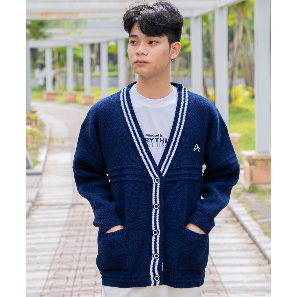 Áo Len Cardigan Local Brand Amee Studio/ Logo Thêu