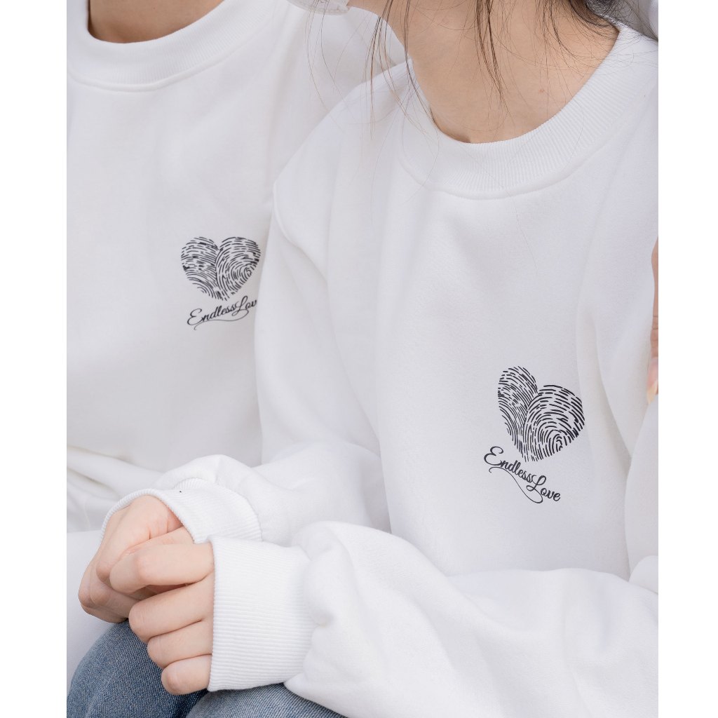 Áo Sweater Amee Studio/ Endless Love, Áo Nỉ Lót Bông Form Unisex | BigBuy360 - bigbuy360.vn
