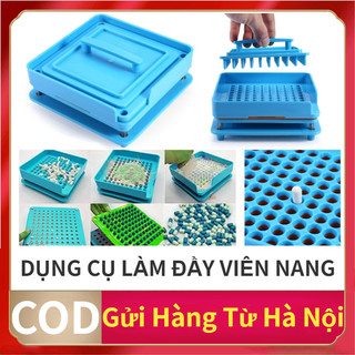 100 lỗ Máy làm đầy viên nang rỗng với rải bột Công cụ Bộ dụng cụ làm thuốc viên nang tiện lợi