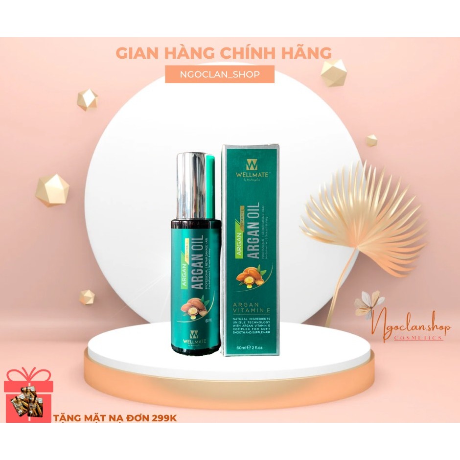 Tinh dầu dưỡng tóc Wellmate Keratin Argan Oil 50ml