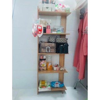 HỎA TỐC - kệ góc tường, kệ GỖ 5 tầng đa dụng - gổ MDF