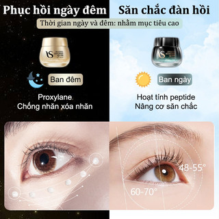 Kem dưỡng mắt kem chống lão hóa vùng mắ Bộ combo ngày và đêm Giảm quầng thâm Làm mờ nếp nhăn xóa nếp nhăn và bọng mắt