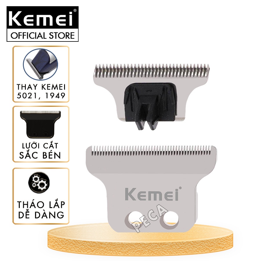 Lưỡi tông đơ chấn viền thay thế cho các dòng tông bấm viền của Kemei: KM-5021/ KM-1949 / KM-5027