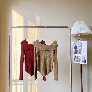 Áo len vai ngang vạt lệch (kèm tag)