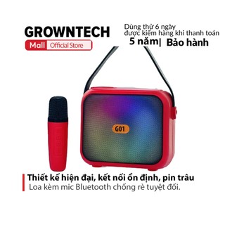 Loa bluetooth karaoke không dây chính hãng CS 0408M đèn led RGB 20W bass cực căng kèm mic