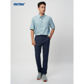 Sơmi ngắn tay VIỆT TIẾN lai bầu Vải sợi hoa hồng phom regular - 1S1917NR1/SBBZ