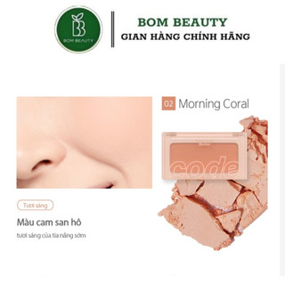 XẢ KHO - t5/2026 Phấn má hồng mịn lì Code Glokolor Mood Touch Blusher 3.5g
