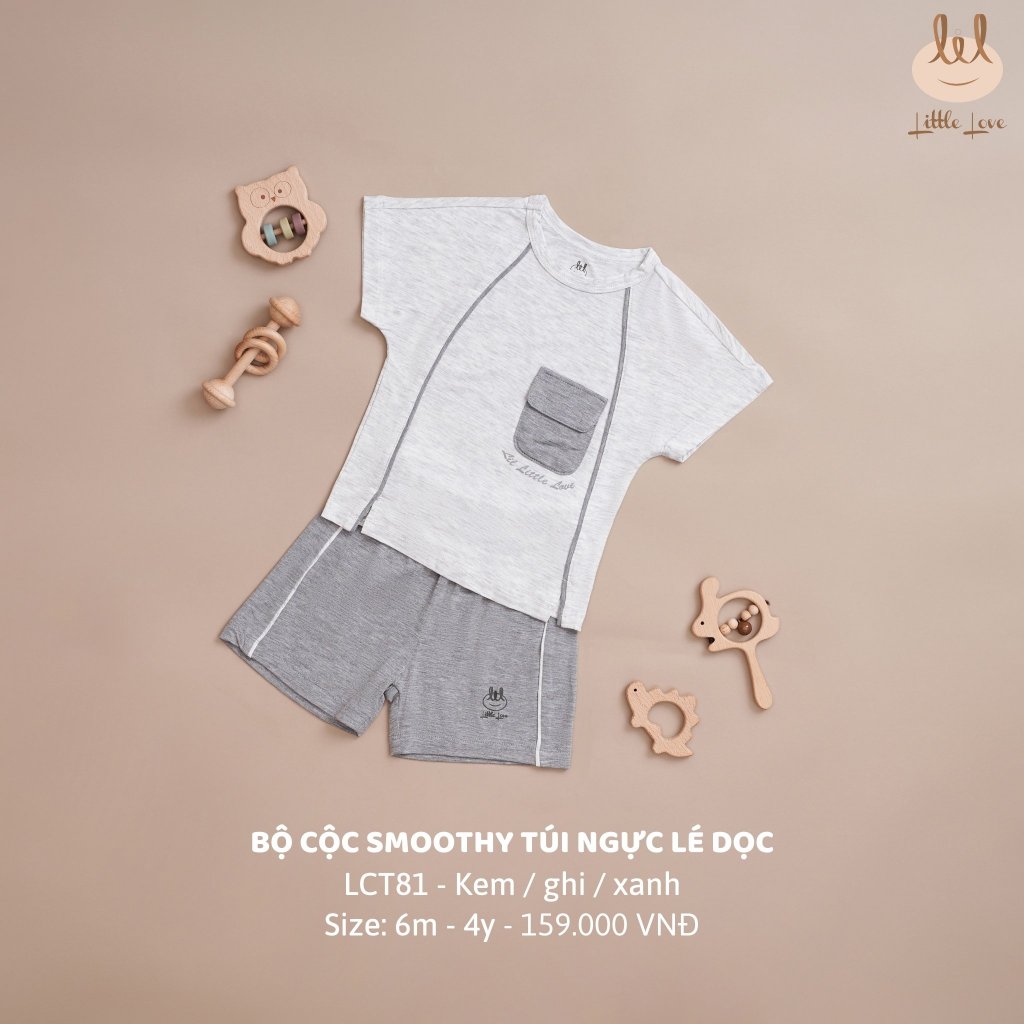 Bộ quần áo cộc chất smoothy thể thao túi ngực, co giãn, thấm hút mồ hôi tốt