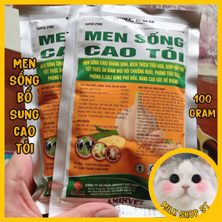 Men sống cao tỏi tăng đề kháng, hấp thu nhanh cho thú cưng gói 100gram