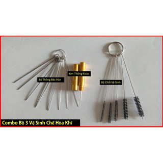 Dụng cụ vệ sinh bộ chế hòa khí xe Ô tô, bình xăng con xe máy 3 MÓN