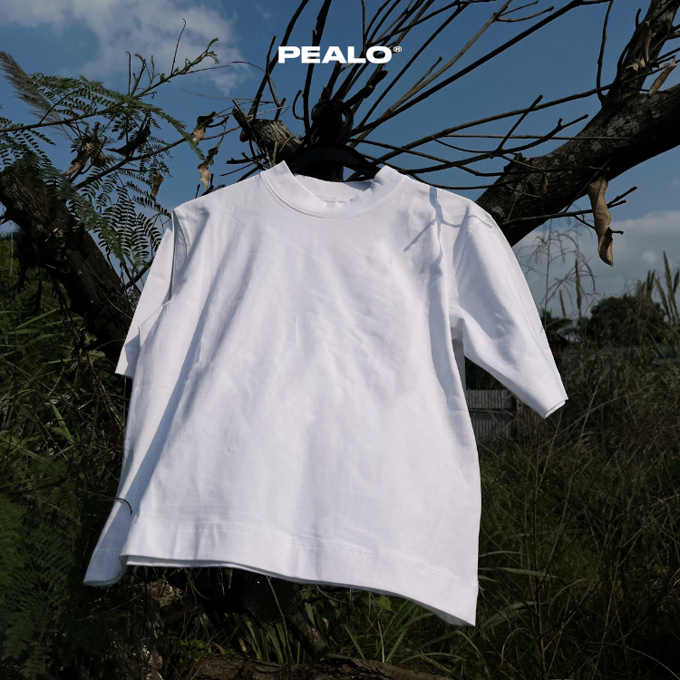 Áo thun nam nữ PEALO form Boxy cotton 250gsm