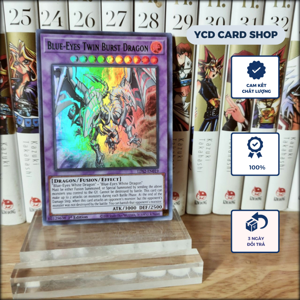 Thẻ bài yugioh chính hãng Blue-Eyes Twin Burst Dragon – Ultra Rare
