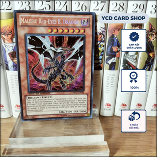 Thẻ bài yugioh Chính Hãng Malefic Red-Eyes B. Dragon – Secret Rare