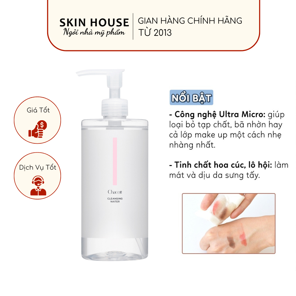 Nước Tẩy Trang Chacott For Professionals Nhật Bản 500ml