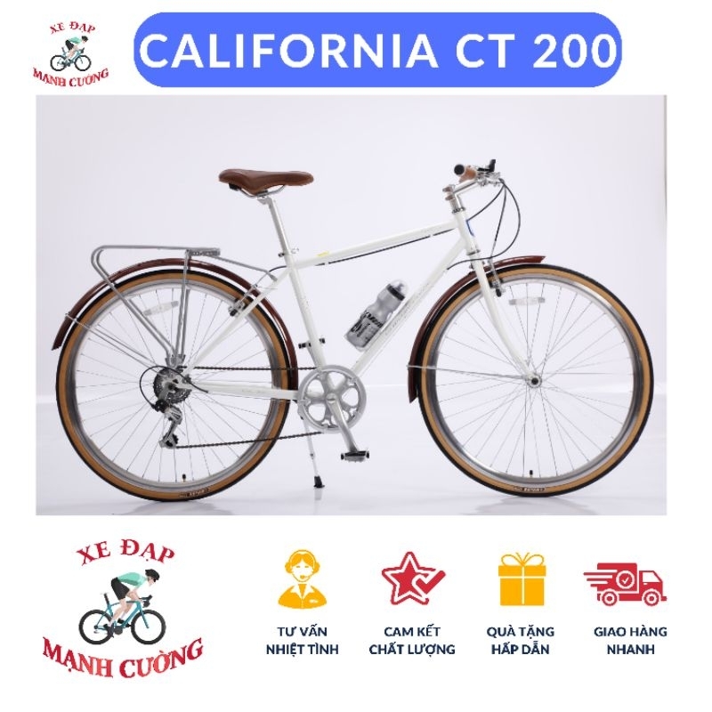 XE ĐẠP THỂ THAO CALIFORNIA CITY 200 2023 SƠN TĨNH ĐIỆN, TẢI TRỌNG LÊN ĐẾN 120KG.