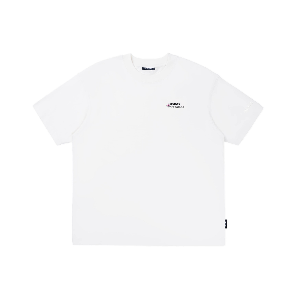 Áo Thun Levents 4 Years Anniversary/ White