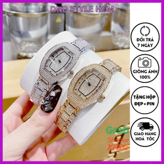Đồng hồ nữ đẹp dây kim loại BW, đồng hồ nữ đẹp mặt ovan đính đá trẻ trung nữ tính cực xinh - DndStyle