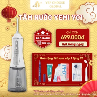 Máy tăm nước YEPCHOOSE YC1 dung tích 350ml, thiết kế công thái học, 5 chế độ làm sạch, bảo hành đổi mới 1 năm