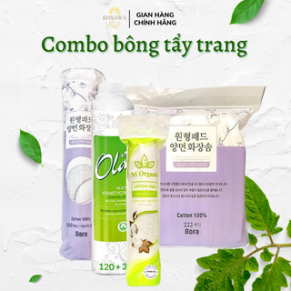 Combo Bông tẩy trang mềm mịn cho mọi loại da Bora 150 miếng