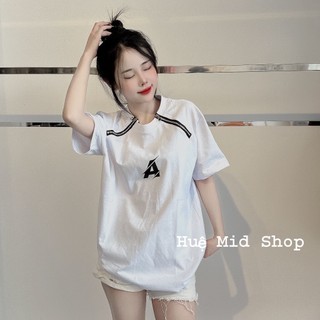 Áo thun nam nữ chữ A hottrend dáng rộng ulzzang cá tính thiết kế đơn giản siêu đẹp