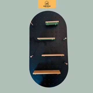 Kệ Gỗ Pegboard Trang Trí treo Tường Hình Ô Van-  Chất liệu MDF Thái Lan Chống Ẩm  Treo Tường Home Decor Anh Khoa