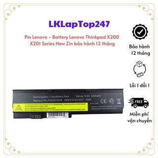 Pin lenovo - battery lenovo thinkpad x200 x201 series new zin bảo hành 12 tháng