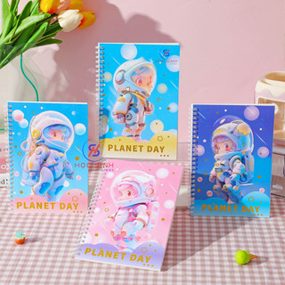 Sổ Tay Lò Xo A5 Bìa Cứng 80 Trang (40 tờ) Nhiều mẫu dễ thương - Học Sinh Store