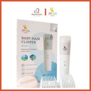 Tông đơ cắt tóc cho bé Moaz BeBe MB014, tông đơ hút tóc thông minh cho trẻ - Monnie Kids