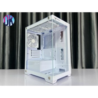  Vỏ Case PC Centaur Lumix - Đen Trắng | vô cực M-ATX 