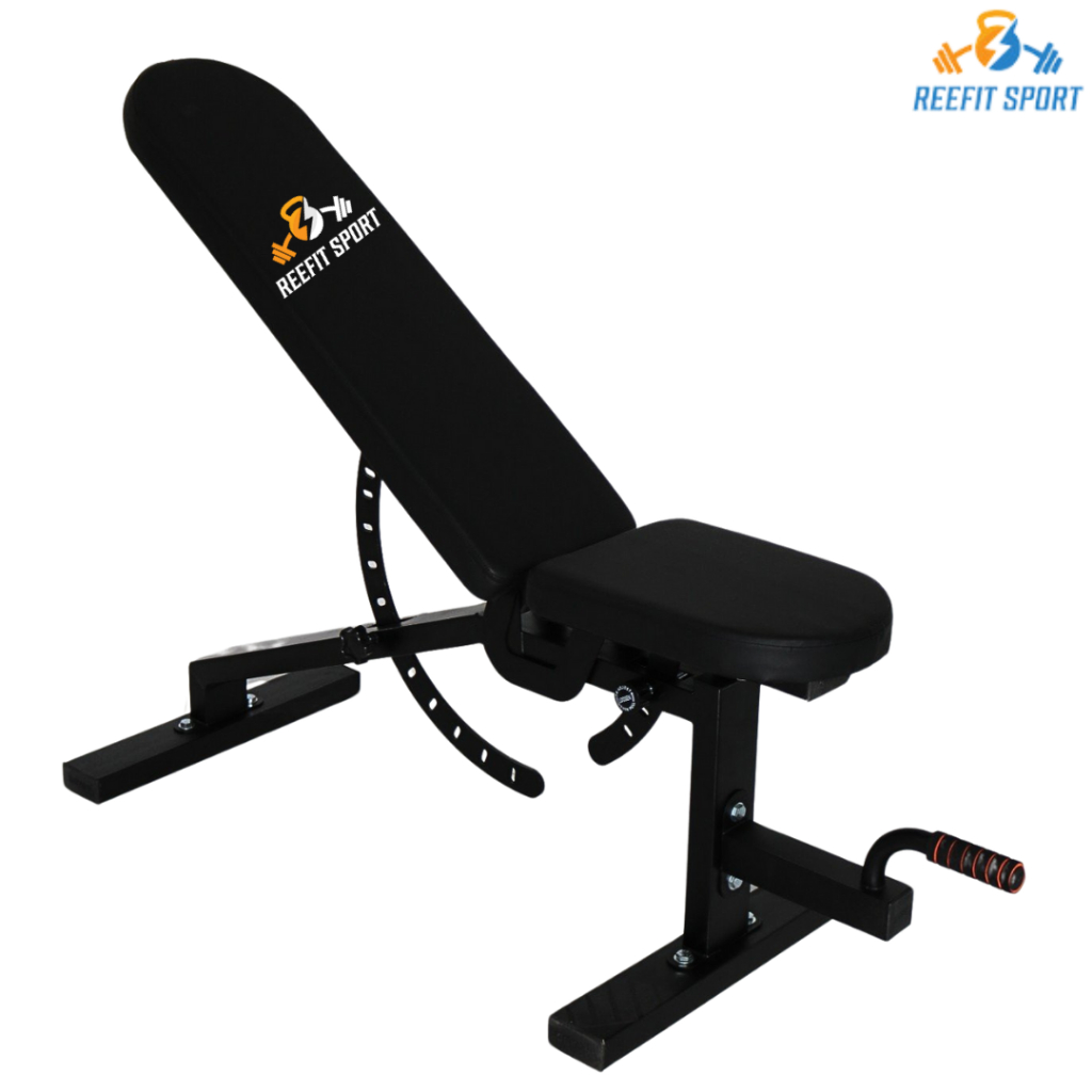 Ghế tập tạ đa năng, gập bụng, tậy tay, tâp hip thrust với ghế Reefit Sport RF- 20021 chịu lực 400kg Tặng Xoay Eo Nhựa