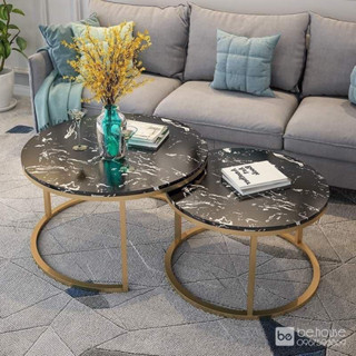  Bàn trà cặp trụ tròn 1 nan - bàn trà mặt đá ceramic chống ố 