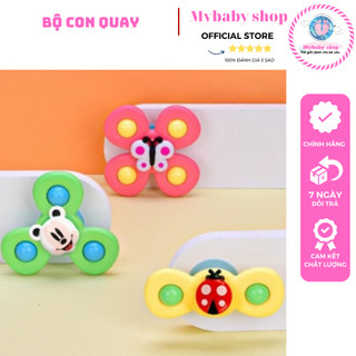 Sét 3 con quay đồ chơi cho bé Spinner. Con quay dính tường.