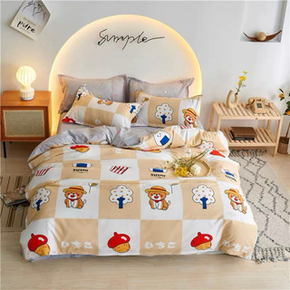 Set Chăn Ga Chó Corghi Cotton Poly Siêu Đáng Yêu Hàng Chuẩn Xuất Nhật (Shinbedding.shop)