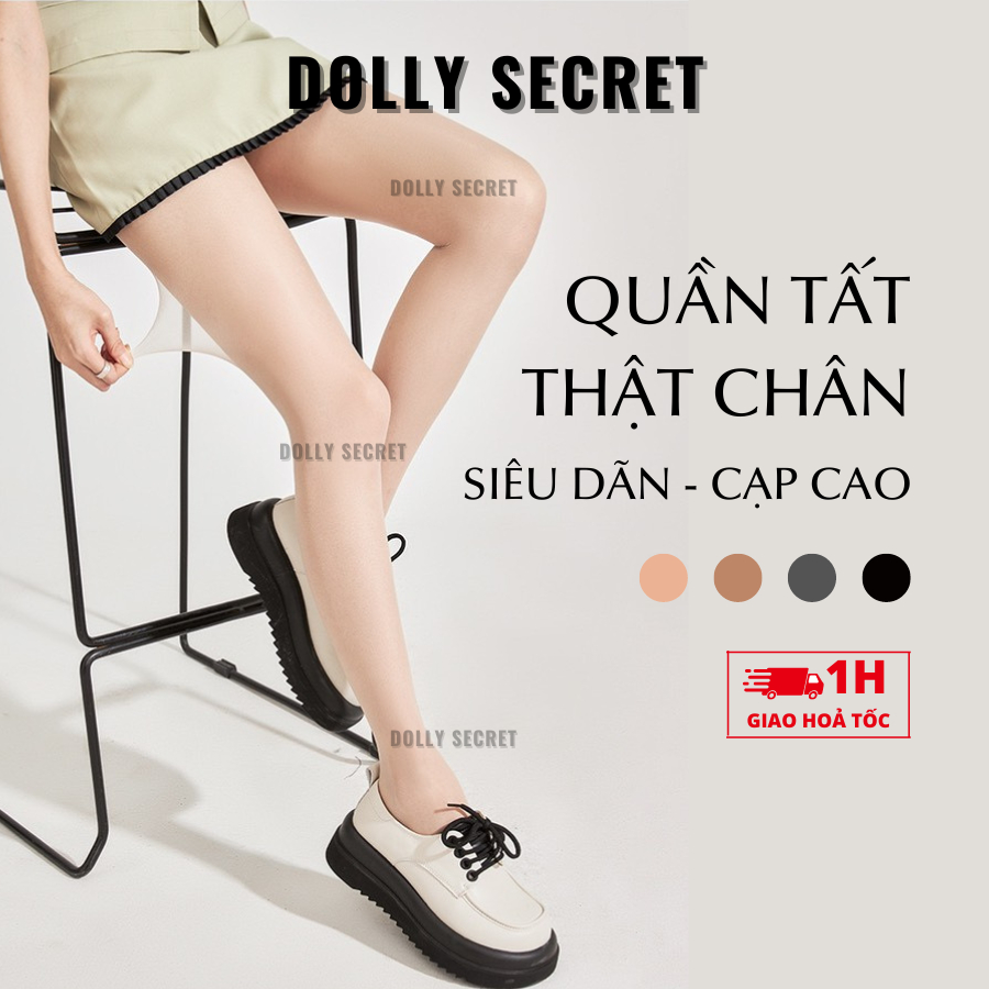 Quần tất tàng hình cao cấp 10D DOLLY SECRET siêu trong siêu dai cạp cao T36