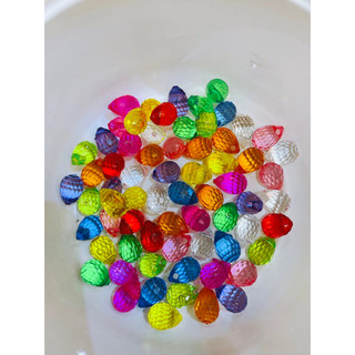 100g chuỗi hạt giọt hình quả khí cầu pha lê nhựa