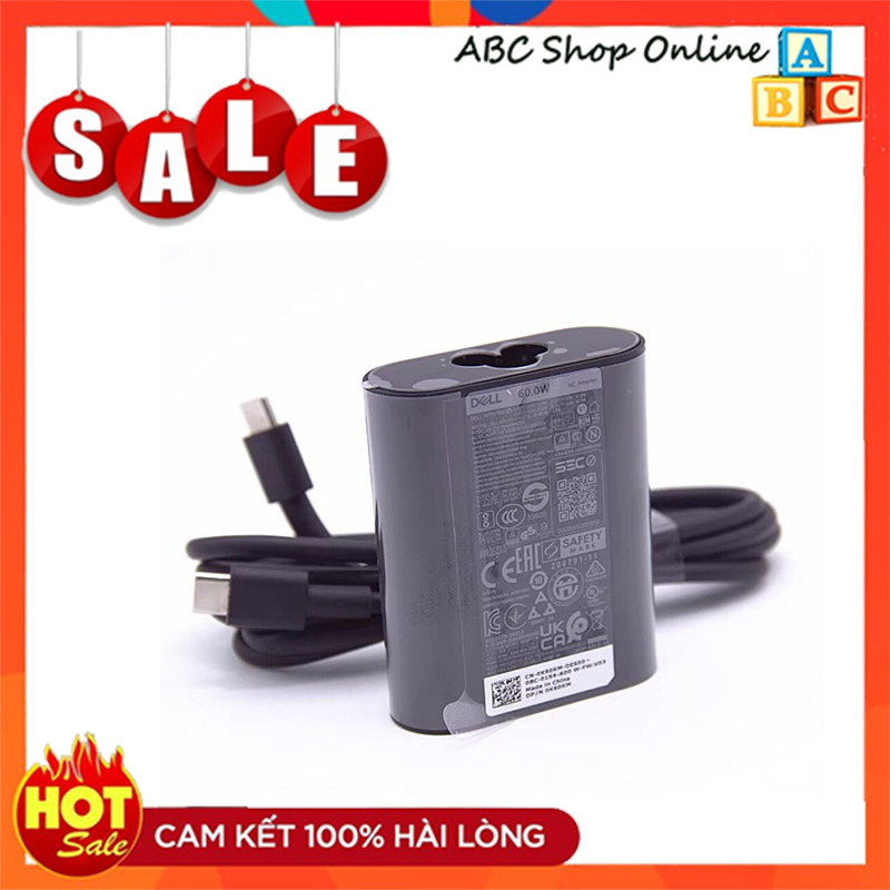 Sạc Dell Latitude 5330 5340 5430 5440 5530 5540 Latitude 9420 9430 9440 9520 2-in-1 60W Type C